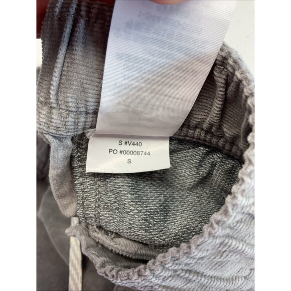 Vuori Men's Corduroy Optimist‎ Pants Elastic Drawstring Waistband Gray Size S - Picture 8 of 12
